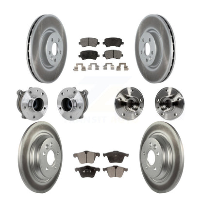 Kit de plaquettes de rotor de frein à disque revêtues de roulement de moyeu avant et arrière (10 pièces) pour Volvo S60 V7