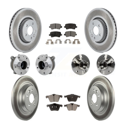 Kit de plaquettes de rotor de frein à disque revêtues de roulement de moyeu avant et arrière (10 pièces) pour Volvo S60 V7