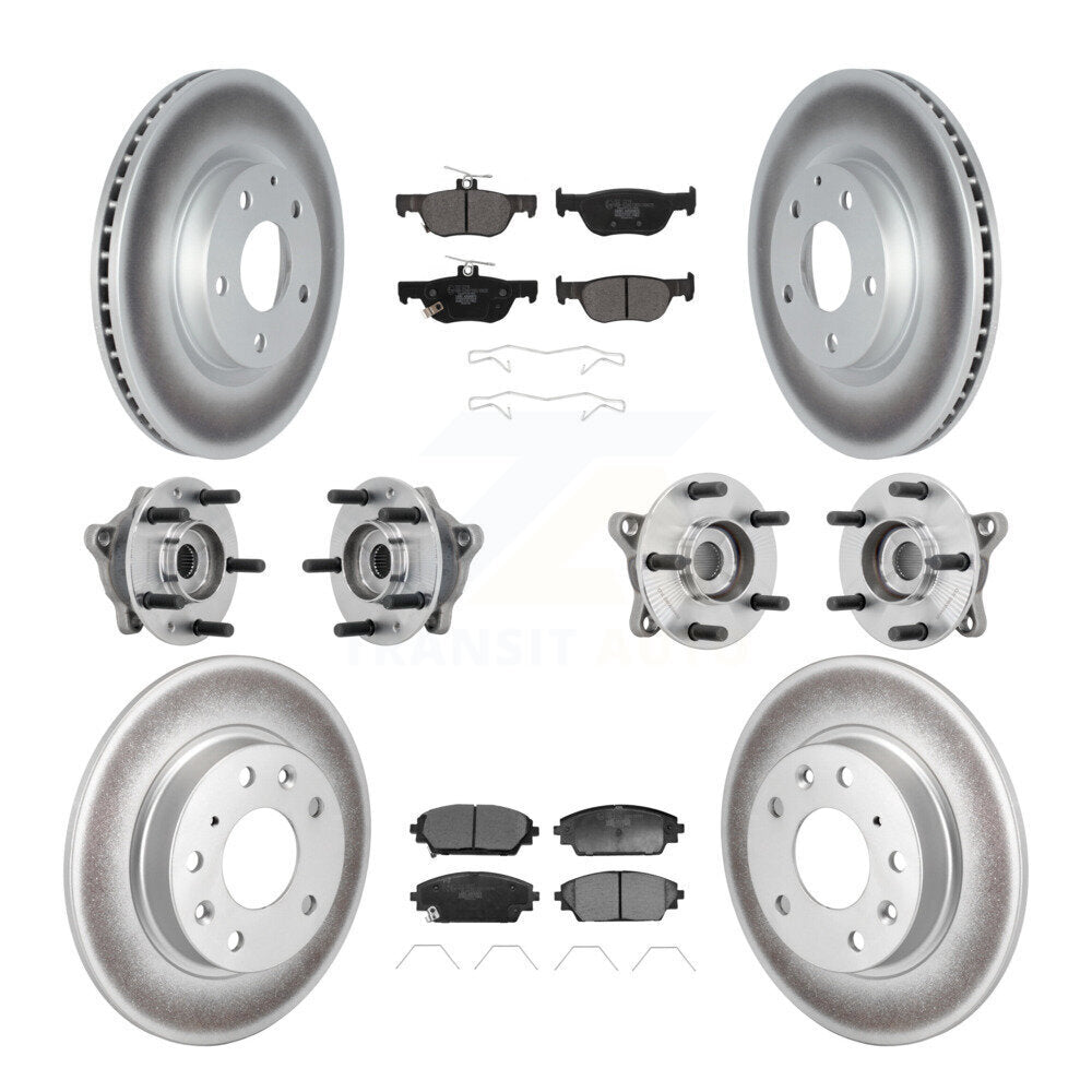 Kit de plaquettes de rotor de frein, roulement de moyeu avant et arrière (10 pièces) pour Mazda CX-30 AW 20-22