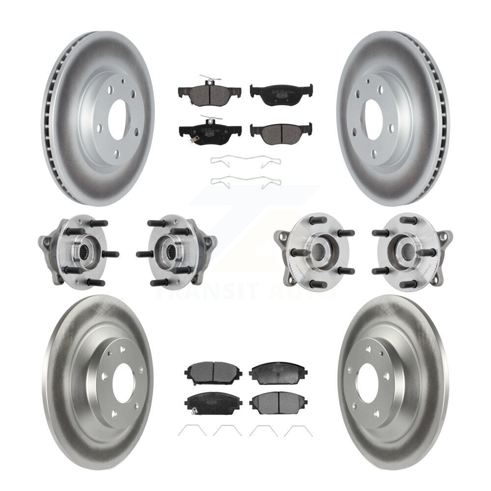 Kit de plaquettes de rotor de frein, roulement de moyeu avant et arrière (10 pièces) pour Mazda CX-30 AW 20-22
