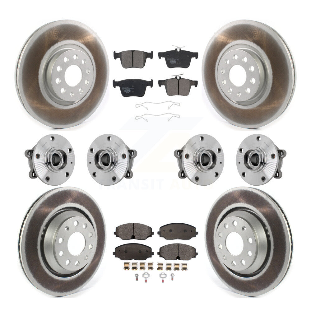 Kit de plaquettes de rotor de frein, roulement de moyeu avant et arrière (10 pièces) pour Volkswagen Atlas AW