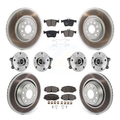 Kit de plaquettes de rotor de frein, roulement de moyeu avant et arrière (10 pièces) pour Volkswagen Atlas AW