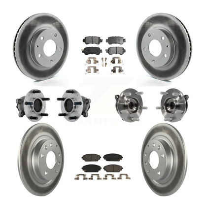 Kit de plaquettes de rotor de frein, roulement de moyeu avant et arrière (10 pièces) pour Mazda CX-3 FW 16-18