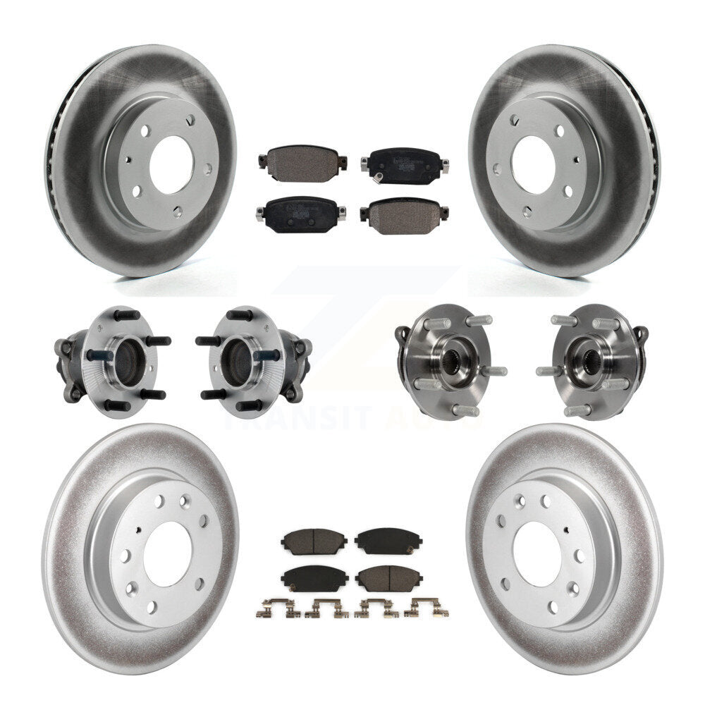 Kit de plaquettes de rotor de frein, roulement de moyeu avant et arrière (10 pièces) pour Mazda CX-3 FW 19-21