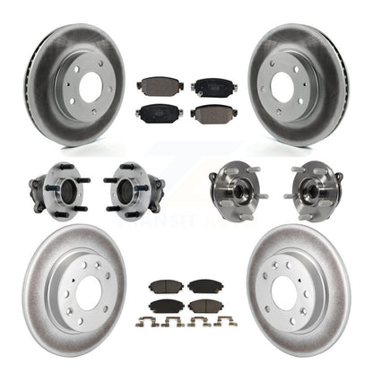 Kit de plaquettes de rotor de frein, roulement de moyeu avant et arrière (10 pièces) pour Mazda CX-3 FW 19-21