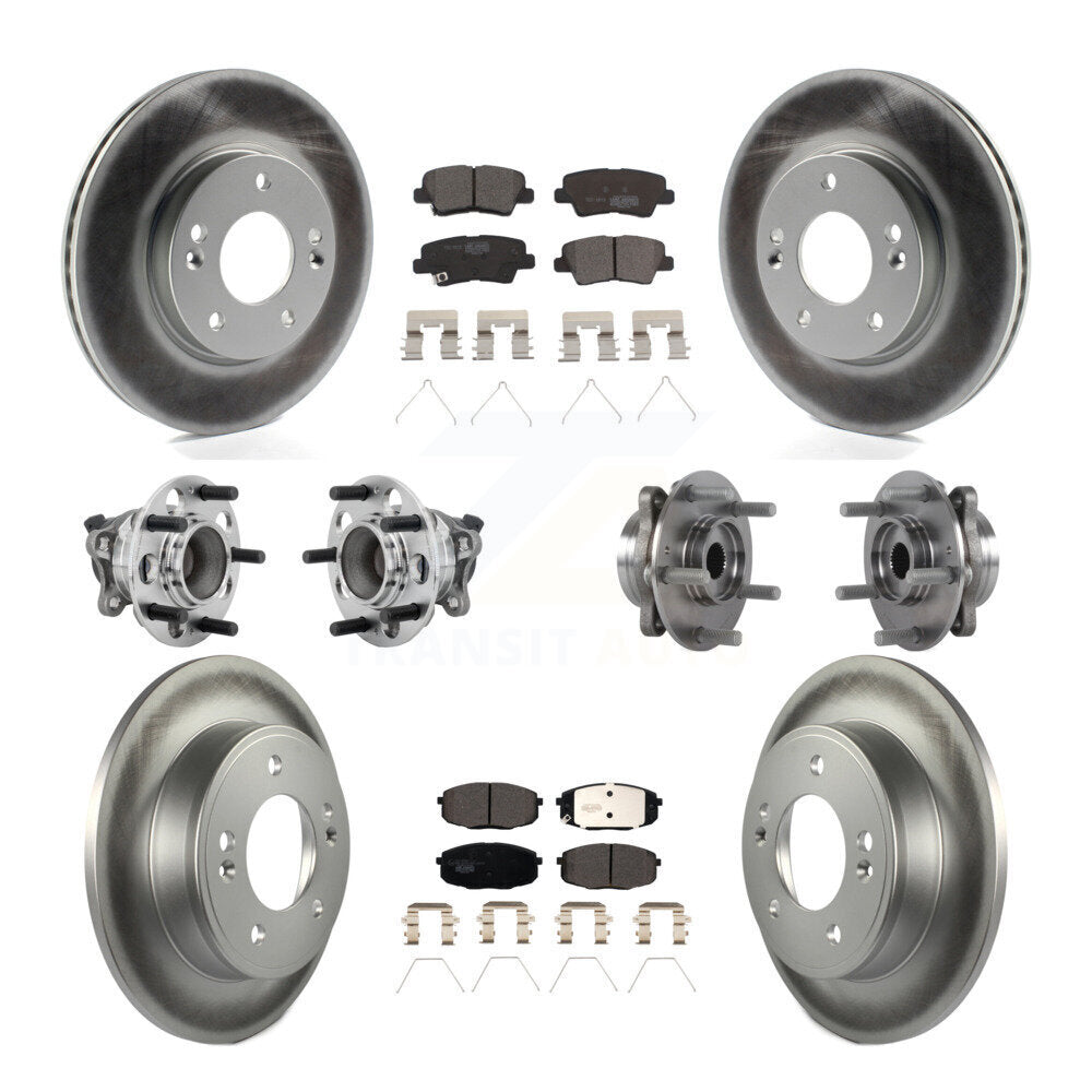 Kit de plaquettes de rotor de frein, roulement de moyeu avant et arrière (10 pièces), pour Kia Forte Hyundai G