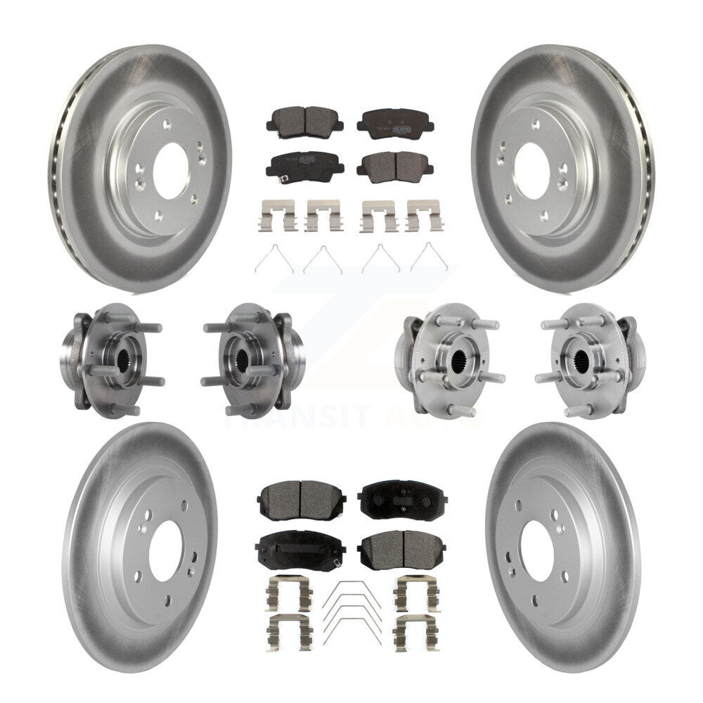Kit de plaquettes de rotor de frein, roulement de moyeu avant et arrière (10 pièces) pour Hyundai Kona AW 2022