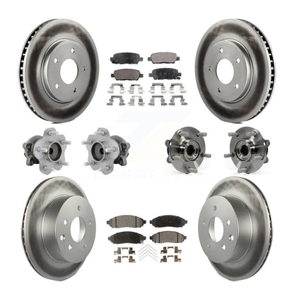 Kit de plaquettes de rotor de frein, roulement de moyeu avant et arrière (10 pièces) pour Nissan LEA 2011 – 2012