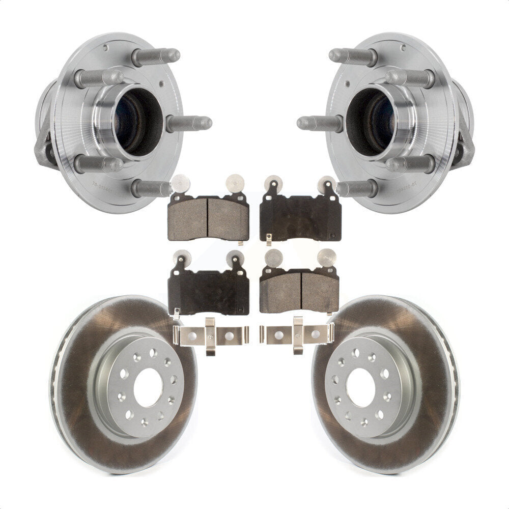 Kit de Rotor et de plaquettes de frein revêtus de roulement de moyeu avant, pour Chevrolet Camaro Cadillac CT