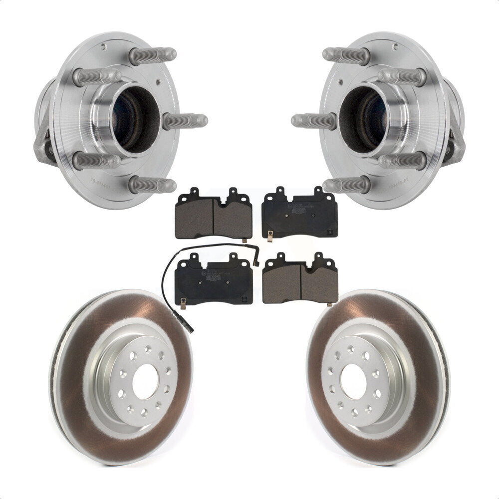 Kit de plaquettes de rotor de frein enduites d'assemblage de roulement de moyeu avant pour Cadillac CT6 RW 2019