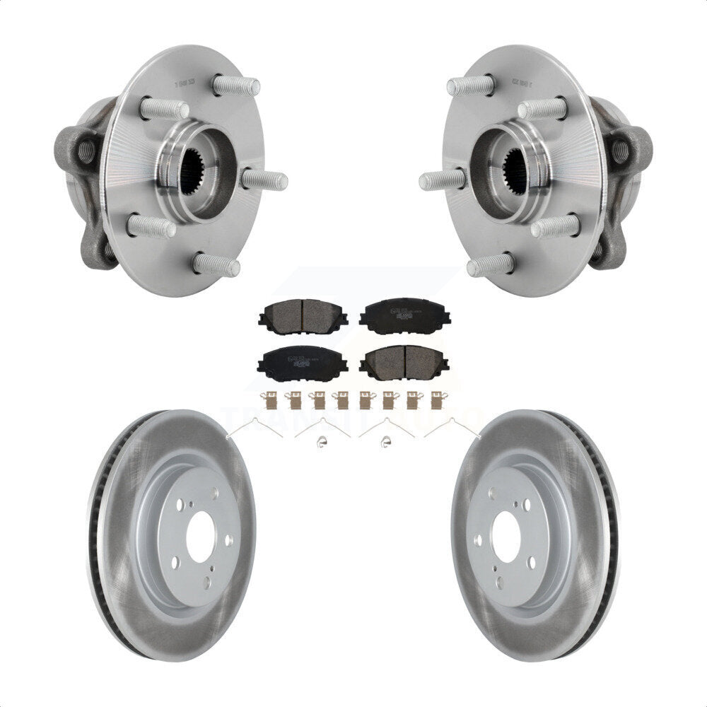 Kit de plaquettes de Rotor de frein enduites de roulement de moyeu avant, pour Toyota C-HR Lexus UX250h UX20