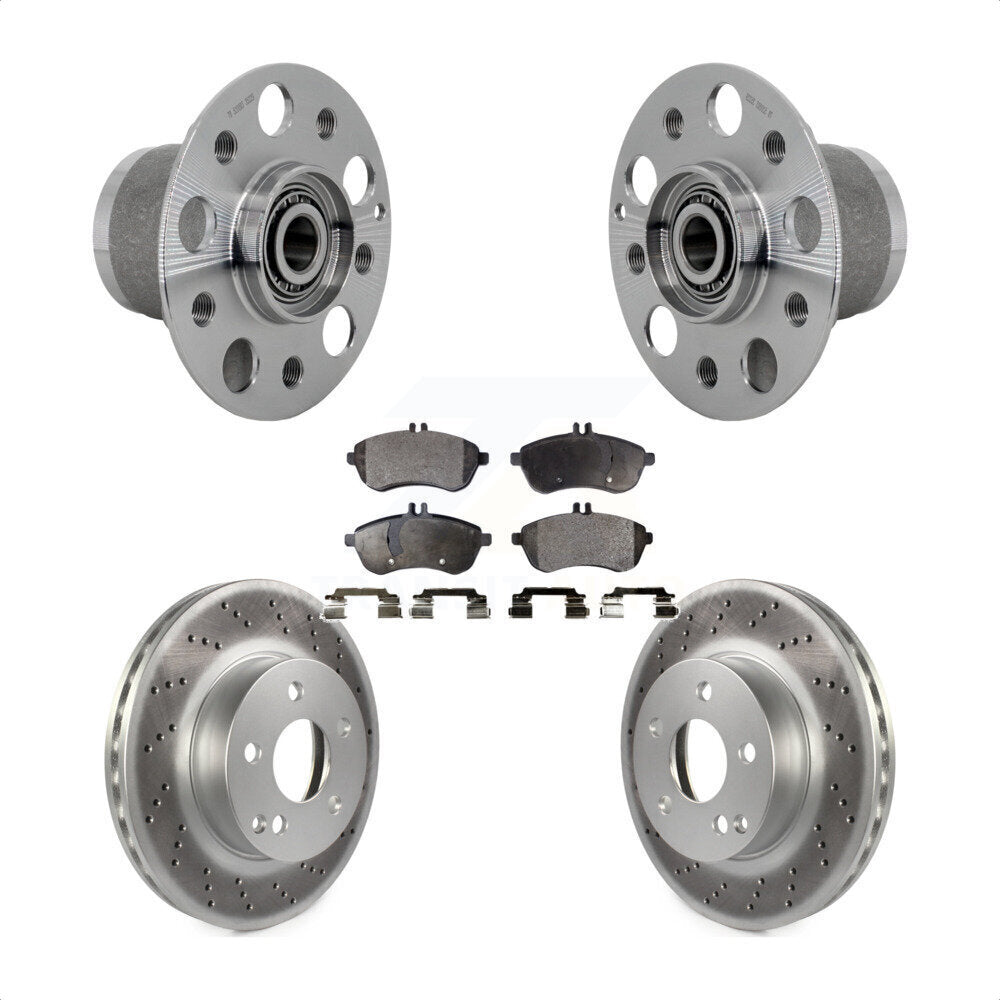 Kit de plaquettes de Rotor de frein, ensemble de roulements de moyeu avant, pour Mercedes-Benz C300 C25