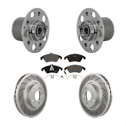Kit de Rotor et plaquettes de frein revêtus de roulement de moyeu avant, pour Mercedes-Benz E350 E400 E25