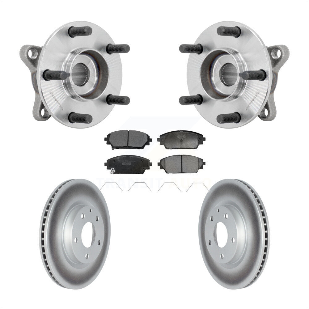 Kit de plaquettes de rotor de frein enduites d'assemblage de roulement de moyeu avant pour Mazda CX-3 2020 – 2022