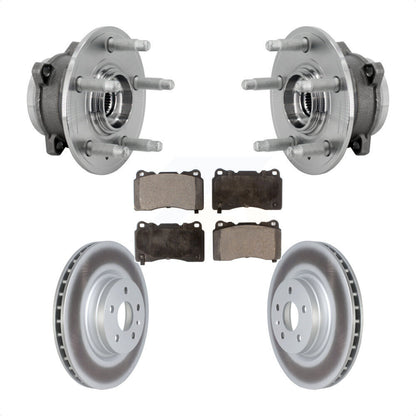 Kit de rotors et plaquettes de frein à disque enduits d'assemblage de roulement de moyeu avant pour Tesla S X