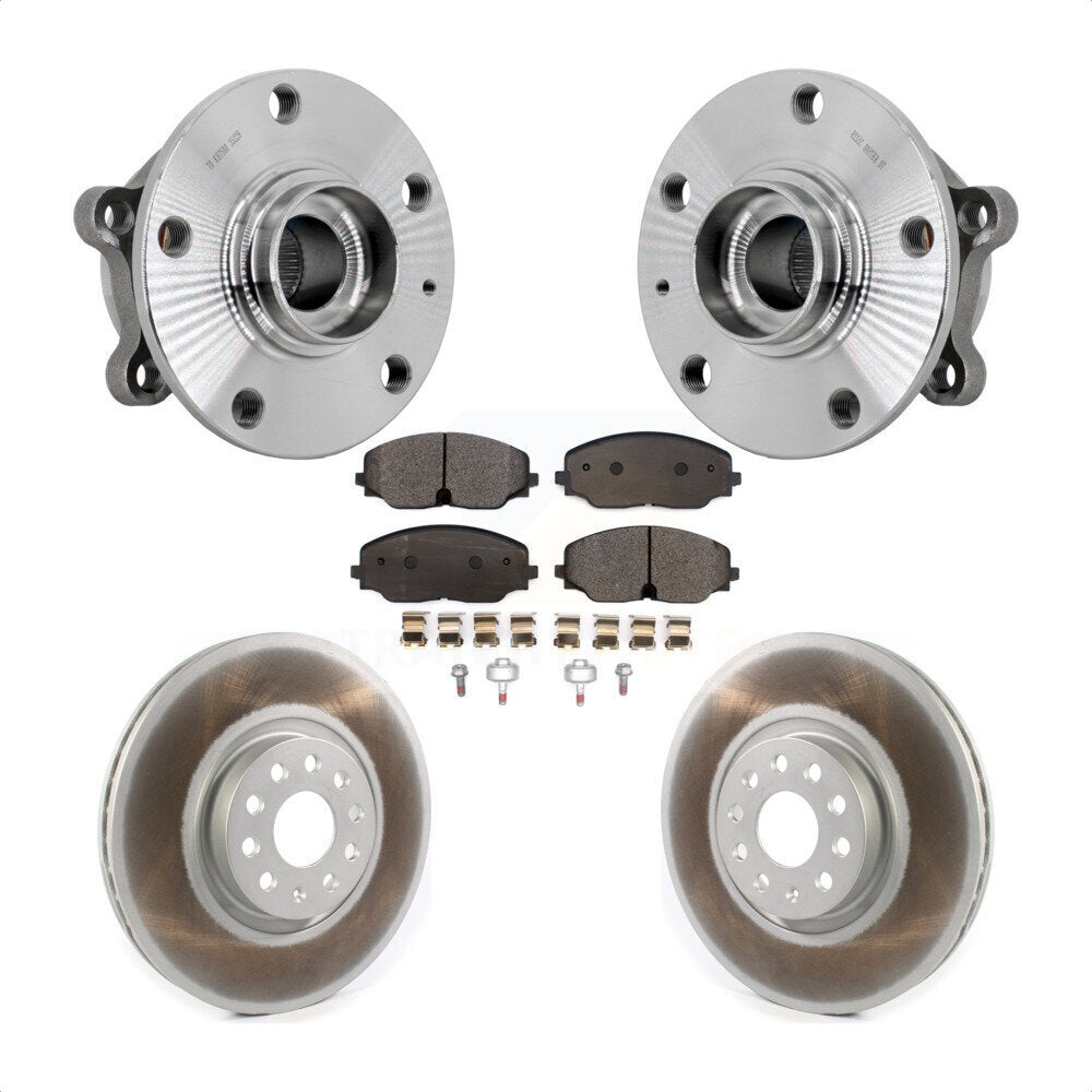 Kit de Rotor et plaquettes de frein revêtus de roulement de moyeu avant, pour Volkswagen Atlas Cross Spor