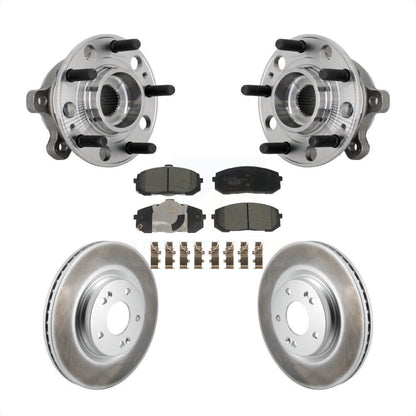 Kit de plaquettes de Rotor de frein enduites d'assemblage de roulement de moyeu avant, pour Hyundai Sonata Kia K