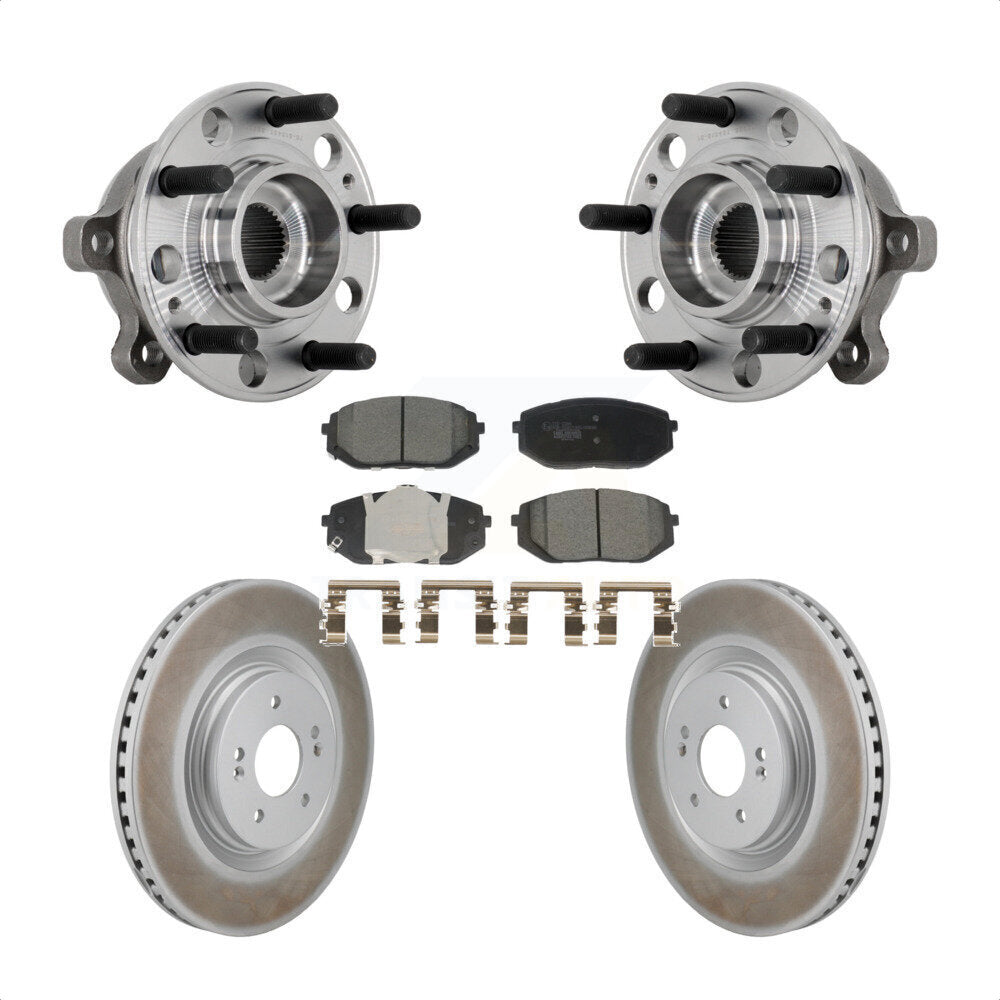 Kit de plaquettes de Rotor de frein enduites d'assemblage de roulement de moyeu avant, pour Hyundai Sonata Kia K