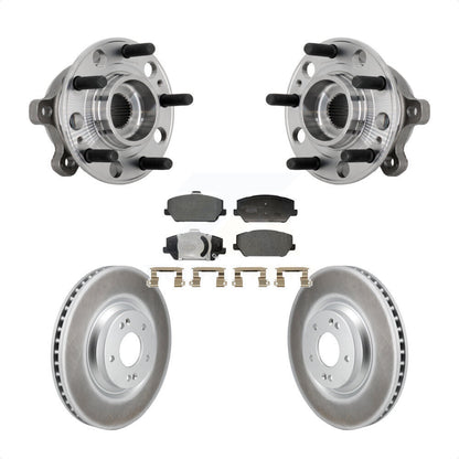 Ensemble de roulement de moyeu avant, Rotor de frein enduit et Kit de plaquettes pour Hyundai Veloster