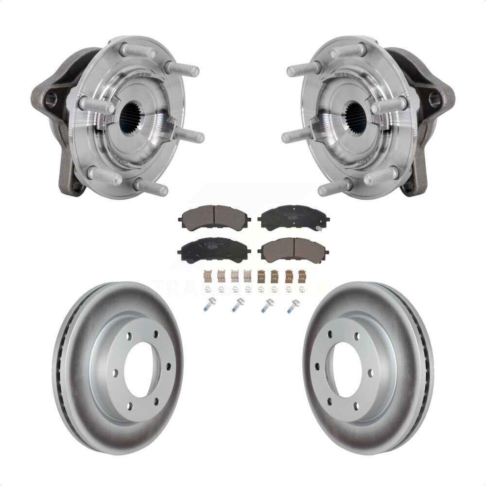 Kit de plaquettes de rotor de frein à disque enduit de roulement de moyeu avant pour Ford Ranger 4W 2019 – 2023