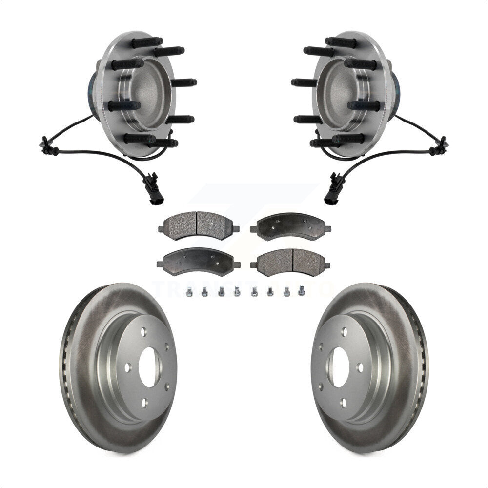 Kit de plaquettes de Rotor de frein, roulement de moyeu avant, pour Dodge Ram 1500 avec roue à 8 écrous