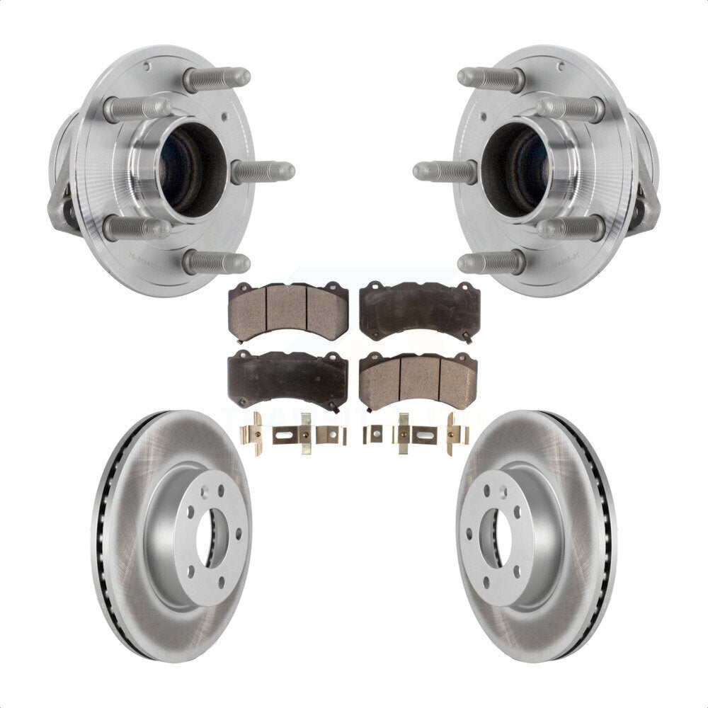 Kit de rotor et de plaquettes de frein revêtus de roulement de moyeu avant, pour Cadillac ATS V avec RW 2017