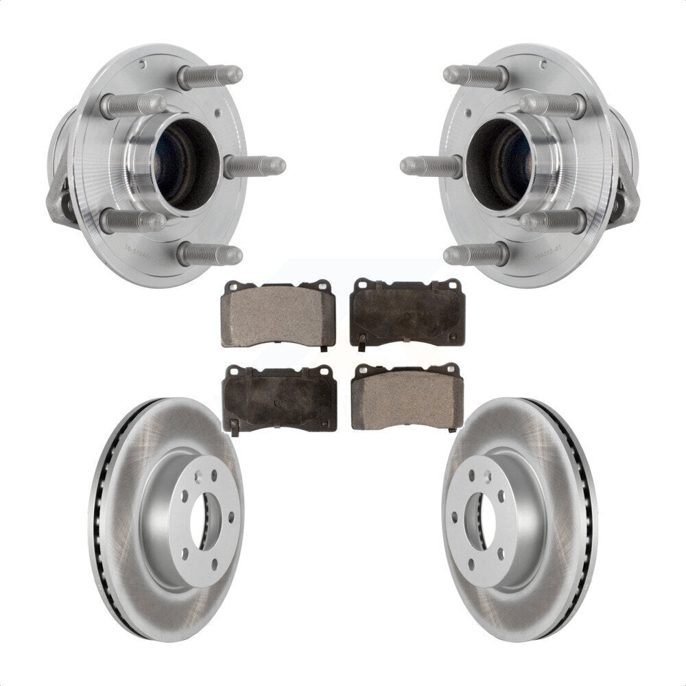 Kit de plaquettes de Rotor de frein revêtues de roulement de moyeu avant, pour Base Cadillac ATS 2019 avec RW