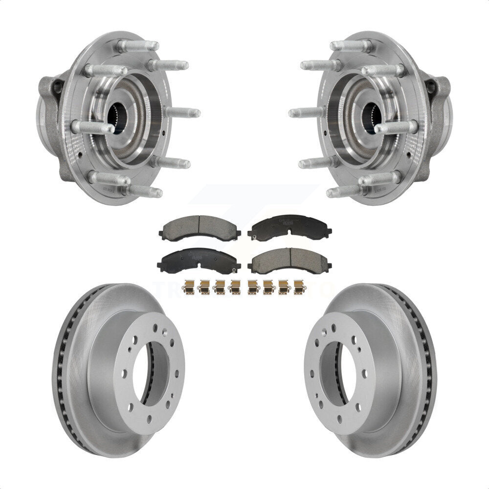 Kit de plaquettes de Rotor de frein enduit de roulement de moyeu avant, pour GMC Chevrolet Silverado 2500 H