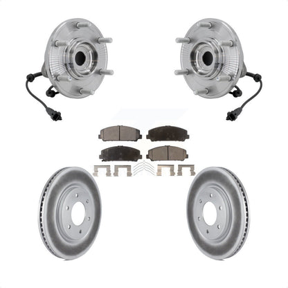 Kit de plaquettes de Rotor de frein à disque revêtu de roulement de moyeu avant, pour Nissan TITAN 4W 2017 – 2023