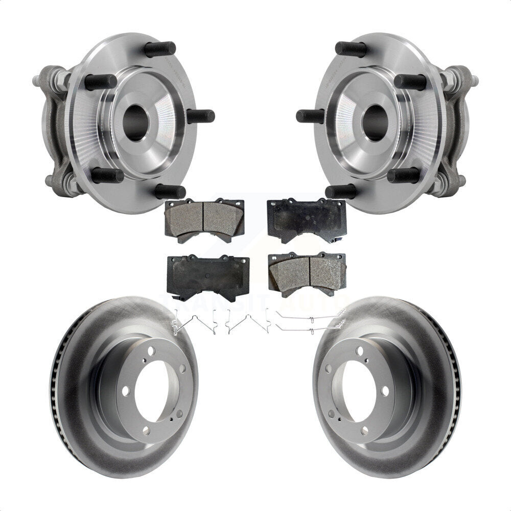 Kit de plaquettes de Rotor de frein à disque enduit de roulement de moyeu avant pour Toyota Tundra Sequoia RW