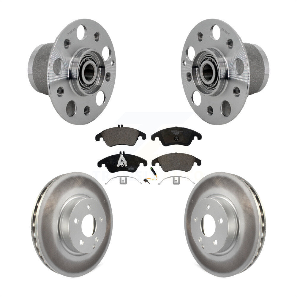 Kit de Rotor et plaquettes de frein revêtus de roulement de moyeu avant, pour Mercedes-Benz E350 C350 C30
