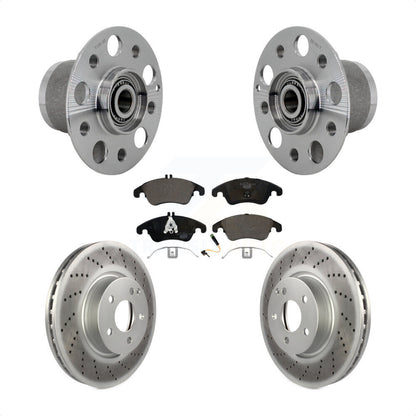 Kit de Rotor et plaquettes de frein revêtus de roulement de moyeu avant, pour Mercedes-Benz E350 C350 C30