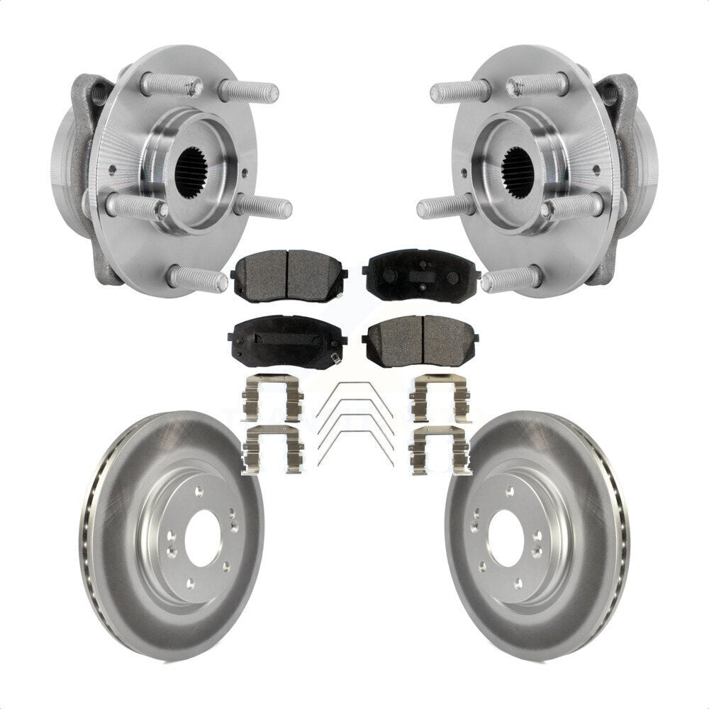 Kit de plaquettes de Rotor de frein, ensemble de roulements de moyeu avant, pour Hyundai Kona Kia Selto