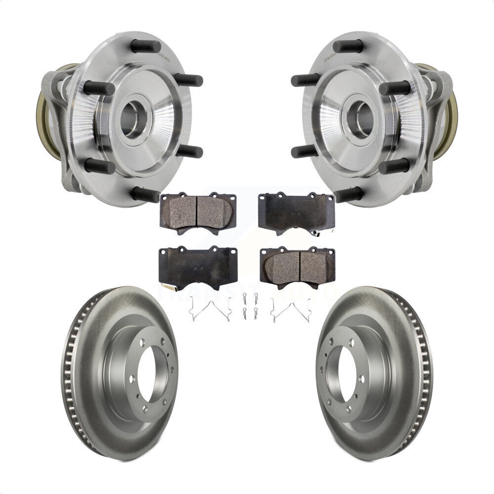 Kit de rotor et de plaquettes de frein revêtus de roulement de moyeu avant, pour Toyota 4Runner RW 2010 – 2021