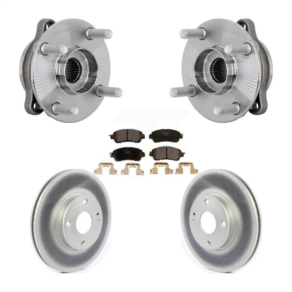 Kit de plaquettes de Rotor de frein enduites d'assemblage de roulement de moyeu avant pour Toyota Yaris iA Scio
