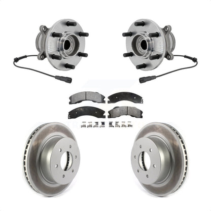 Ensemble de roulement de moyeu avant, Rotor de frein à disque revêtu et Kit de plaquettes pour Nissan TITAN X
