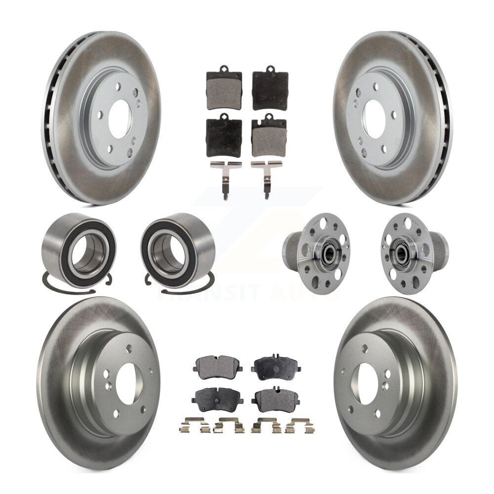 Kit de chaussures de plaquettes de Rotor de frein de manteau de roulement de moyeu avant et arrière pour Mercedes-Benz C350 RW