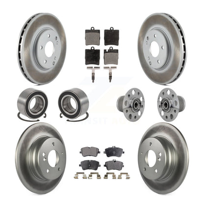 Kit de chaussures de plaquettes de Rotor de frein de manteau de roulement de moyeu avant et arrière pour Mercedes-Benz C350 RW