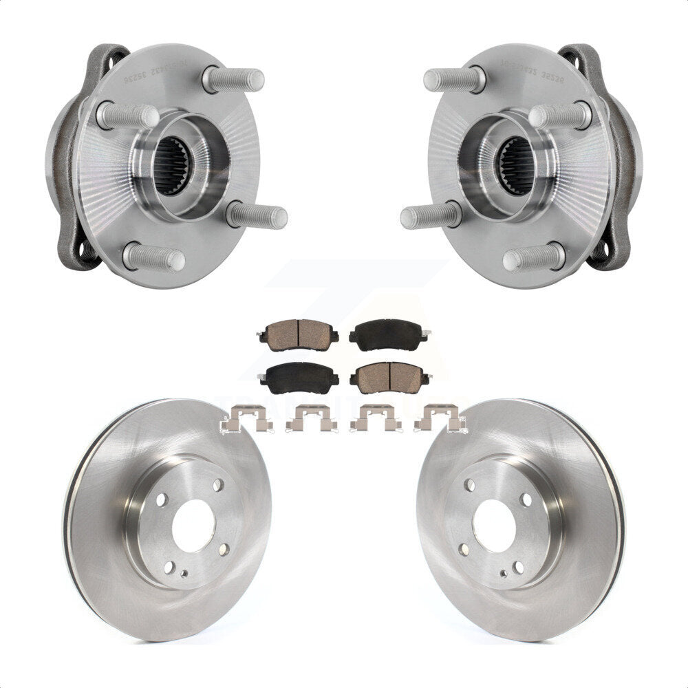 Kit de Rotor et plaquettes de frein à disque, ensemble de roulements de moyeu avant, pour Toyota Yaris iA Scio