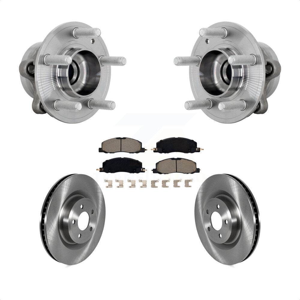 Kit de plaquettes de Rotor de frein à disque, roulement de moyeu avant, pour Ford Explorer Lincoln Aviator AW