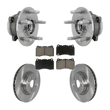 Kit de rotors de frein à disque et de plaquettes en céramique, ensemble de roulements de moyeu avant pour Tesla S X