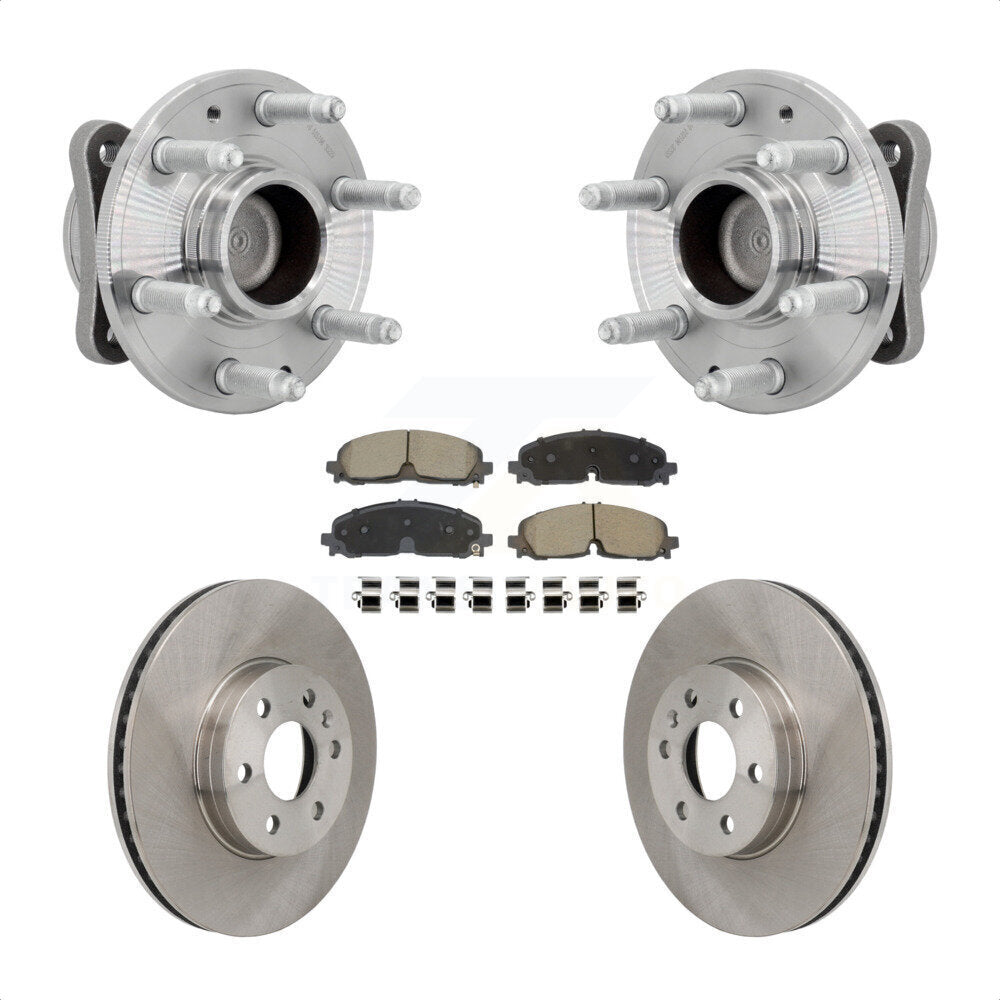 Kit de plaquettes de Rotor de frein à disque, roulement de moyeu avant, pour Chevrolet Colorado GMC Canyon RW