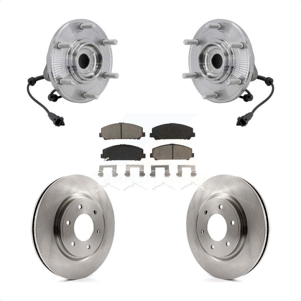 Kit de rotor de frein et de plaquettes d'assemblage de roulement de moyeu avant pour Nissan TITAN 4W 2017 – 2023