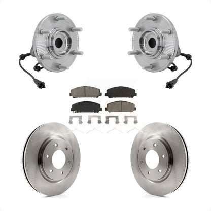 Kit de rotor de frein et de plaquettes d'assemblage de roulement de moyeu avant pour Nissan TITAN 4W 2017 – 2023