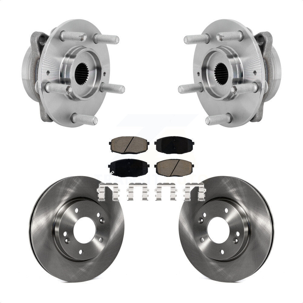 Kit de plaquettes de Rotor de frein à disque, ensemble de roulements de moyeu avant, pour Hyundai Kona Kia Selto