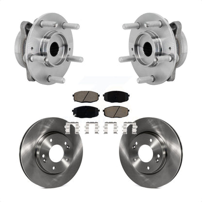 Kit de plaquettes de Rotor de frein à disque, ensemble de roulements de moyeu avant, pour Hyundai Kona Kia Selto