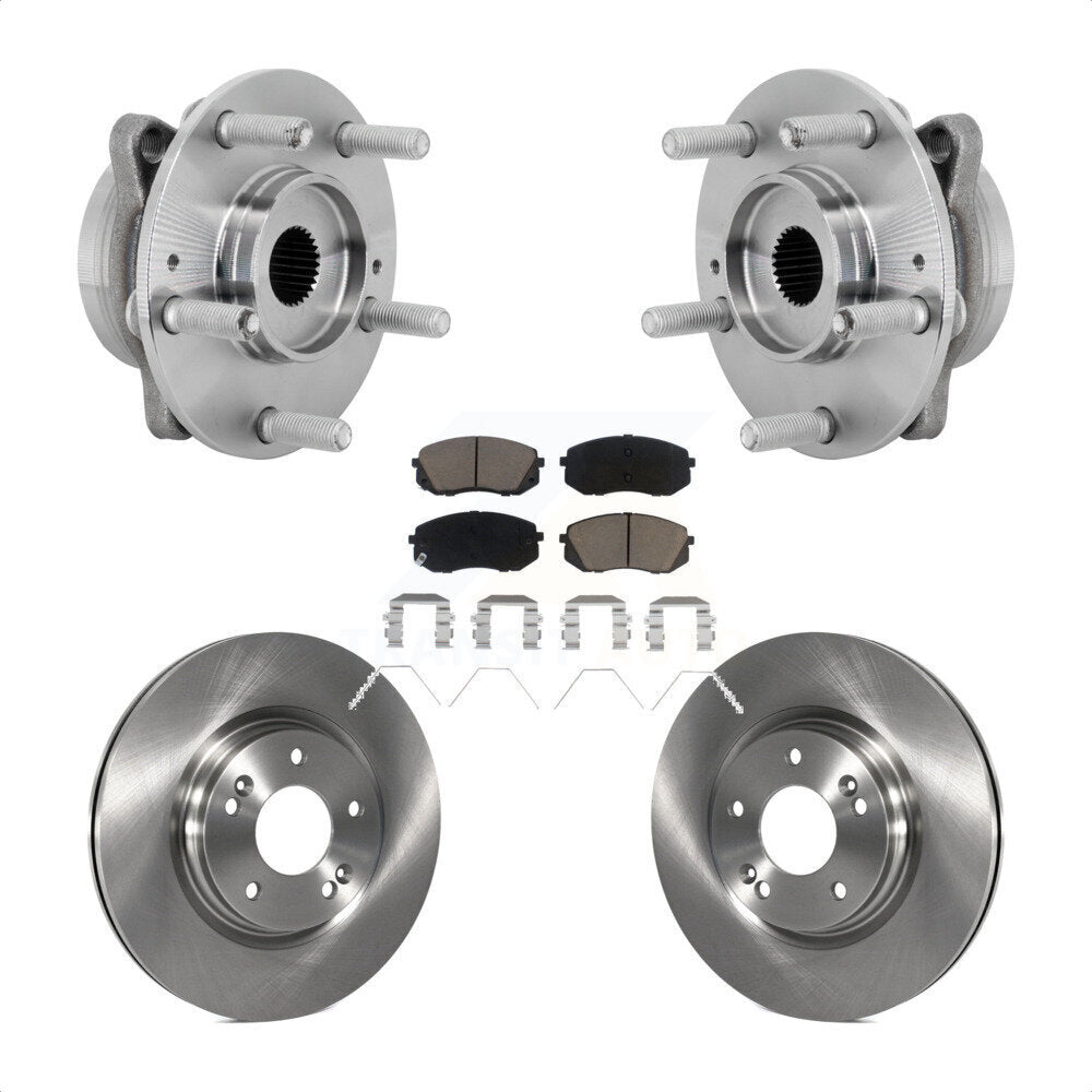 Kit de plaquettes de Rotor de frein à disque, ensemble de roulements de moyeu avant, pour Hyundai Kona Kia Selto