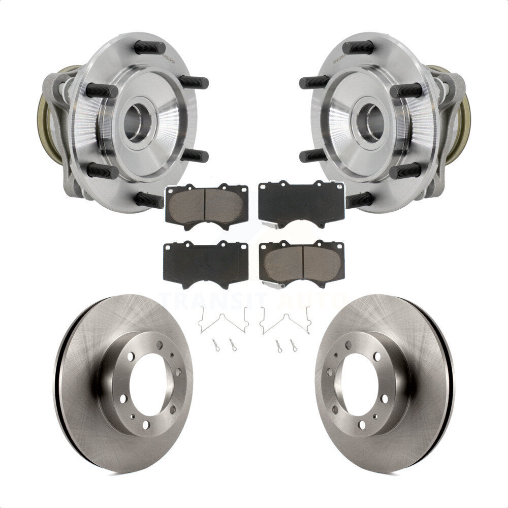 Kit de plaquettes de Rotor de frein à disque, roulement de moyeu avant, pour Toyota Tacoma 4Runner FJ Cruise