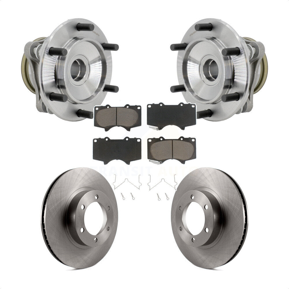 Kit de rotors et plaquettes de frein à disque, ensemble de roulements de moyeu avant, pour Toyota 4Runner RW
