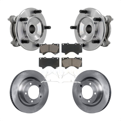 Ensemble de roulement de moyeu avant, Rotor de frein et Kit de plaquettes pour Toyota Tundra Sequoia RW
